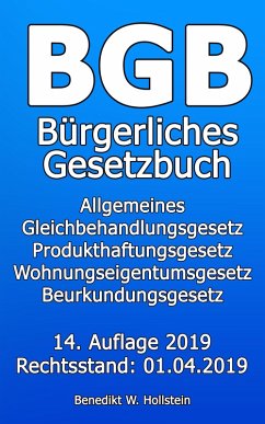 BGB Bürgerliches Gesetzbuch (eBook, ePUB) - Hollstein, Benedikt W.