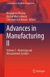 Advances in Manufacturing II - Bild 1