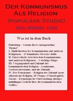 Cover Der Kommunismus Als Religion (populäre Studie) (eBook, ePUB)