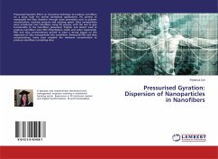 Pressurised Gyration: Dispersion of Nanoparticles in Nanofibers