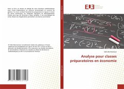 Analyse pour classes préparatoires en économie - Benmansour, Safia