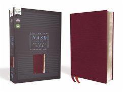 Nasb, Thinline Bible, Bonded Leather, Burgundy, Red Letter Edition, 1995 Text, Comfort Print - Zondervan