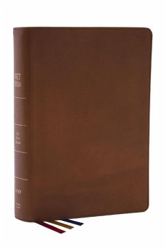 Net Bible, Full-Notes Edition, Genuine Leather, Brown, Indexed, Comfort Print - Thomas Nelson