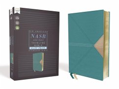 Nasb, Thinline Bible, Giant Print, Leathersoft, Teal, Red Letter Edition, 1995 Text, Comfort Print - Zondervan