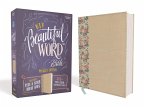 Niv, Beautiful Word Bible, Updated Edition, Peel/Stick Bible Tabs, Leathersoft Over Board, Gold/Floral, Red Letter, Comfort Print