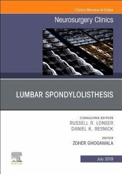Cover Lumbar Spondylolisthesis, an Issue of Neurosurgery Clinics of North America