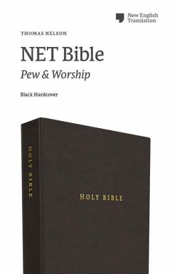 NET Bible, Pew and Worship, Hardcover, Black, Comfort Print - Thomas Nelson