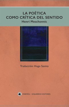 Cover La poesía como crítica del sentido