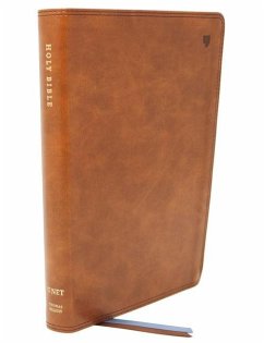 Net Bible, Thinline, Leathersoft, Brown, Comfort Print - Thomas Nelson