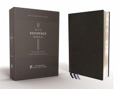 Niv, Reference Bible, Deluxe Single-Column, Premium Leather, Goatskin, Black, Premier Collection, Comfort Print - Zondervan