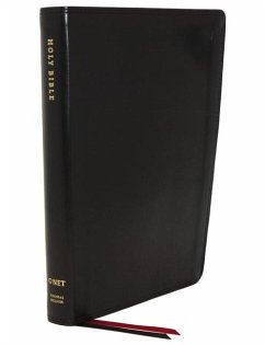 Net Bible, Thinline, Leathersoft, Black, Indexed, Comfort Print - Thomas Nelson