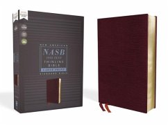 Nasb, Thinline Bible, Large Print, Bonded Leather, Burgundy, Red Letter Edition, 1995 Text, Comfort Print - Zondervan