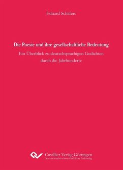 Cover Die Poesie und ihre gesellschaftliche Bedeutung (eBook, PDF)
