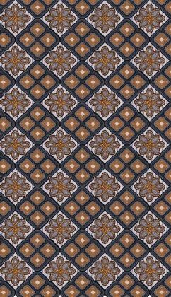 WAX Schmales Notizheft - Motiv Kristallornament, blanko