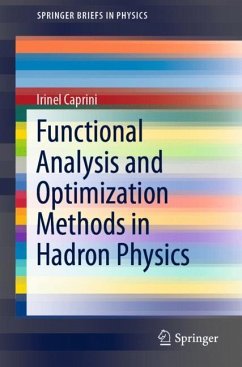 Functional Analysis and Optimization Methods in Hadron Physics - Caprini, Irinel