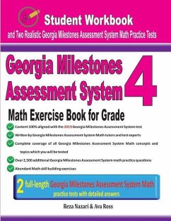 Georgia Milestones Assessment System Math Exercise Book for Grade 4 - Ross, Ava; Nazari, Reza