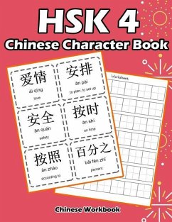 Hsk 4 Chinese Character Book: Learning Standard Hsk4 Vocabulary with Flash Cards - White, Raven