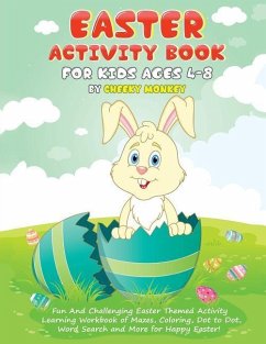 Easter Activity Book for Kids Ages 4-8 - Monkey, Cheeky