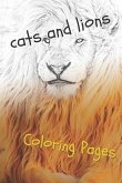 Cats and Lions Coloring Pages