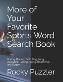 More of Your Favorite Sports Word Search Book