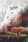 Lions Coloring Pages: Lions Beautiful Drawings for Adults Relaxation