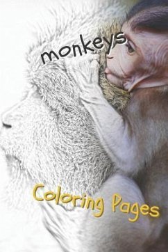 Monkeys Coloring Pages: Beautiful Coloring Pages for Adults Relaxation - Pages, Coloring