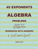 45 Algebra Problems (EXPONENTS)