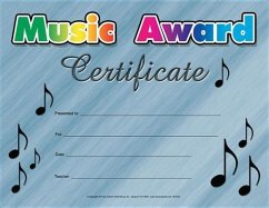 Music Award Certificate