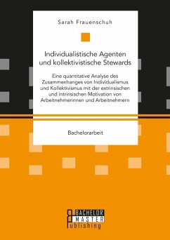 Individualistische Agenten und kollektivistische Stewards (eBook, PDF) - Frauenschuh, Sarah