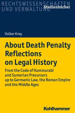 About Death Penalty. Reflections on Legal History (eBook, PDF) - Krey, Volker