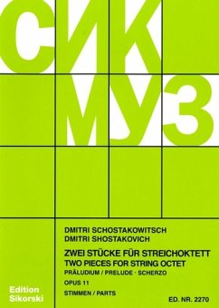 Präludium und Scherzo op.11 für Streichoktett Stimmen komplett