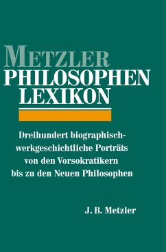 Cover Metzler Philosophen Lexikon (eBook, PDF)