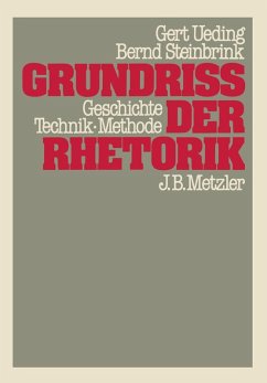 Grundriss der Rhetorik (eBook, PDF) - Steinbrink, Bernd; Ueding, Gert