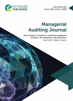 Cover Meta-Analysis for Research in Professional Judgment, Assurance, Risk Assessment, and Governance (eBook, PDF)