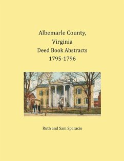 Cover Albemarle County, Virginia Deed Book Abstracts 1795-1796
