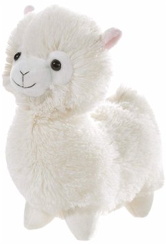 Heunec 323551 - Lama, eierschalenfarben, stehend, 18 cm, Plüschtier, Kuscheltier