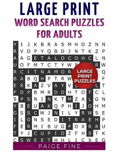 Large Print Word Search Puzzles for Adults - Fine, Paige