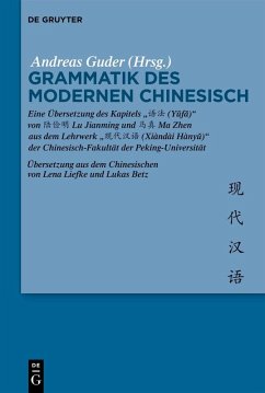 Cover Grammatik des Modernen Chinesisch