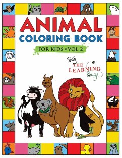 Animal Coloring Book for Kids with The Learning Bugs Vol.2 - The Learning Bugs