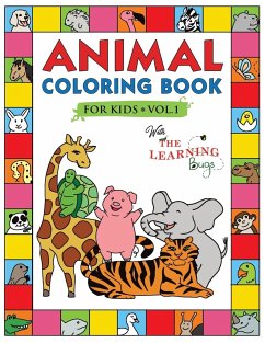 Animal Coloring Book for Kids with The Learning Bugs Vol.1 - The Learning Bugs