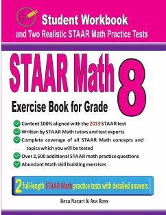 STAAR Math Exercise Book for Grade 8 - Nazari, Reza; Ross, Ava