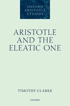 Cover Aristotle and the Eleatic One (eBook, ePUB)