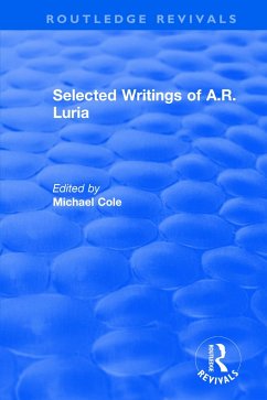 Selected Writings of A.R. Luria - Cole, Michael