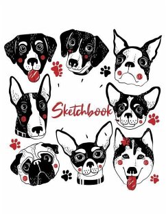 Sketchbook: Sketchbook: Dogs Collection Sketchbook,8.5 x 11, 120 Pages, sketchbook for kids or dogs lovers - Kech, Omi