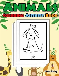 Animals Coloring Activity Book - Avery, Jane