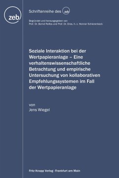 Soziale Interaktion bei der Wertpapieranlage (eBook, ePUB) - Wiegel, Jens