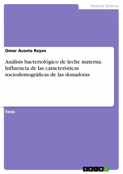 Análisis bacteriológico de leche materna. Influencia de las características sociodemográficas de las donadoras (eBook, PDF) - Acosta Reyes, Omar
