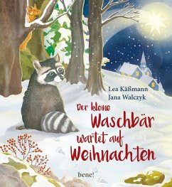 Der kleine Waschbär wartet auf Weihnachten - ein Bilderbuch für Kinder ab 2 Jahren - Käßmann, Lea