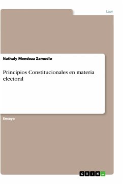 Principios Constitucionales en materia electoral - Mendoza Zamudio, Nathaly