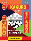 200 Kakuro and 200 Even-Odd Sudoku Diagonal + Anti Diagonal Hard - Very Hard Puzzles.